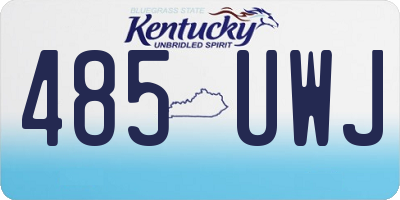 KY license plate 485UWJ