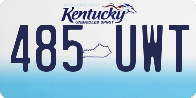 KY license plate 485UWT