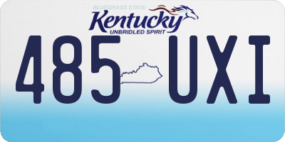 KY license plate 485UXI