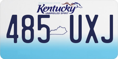 KY license plate 485UXJ