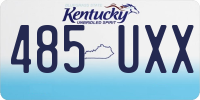 KY license plate 485UXX