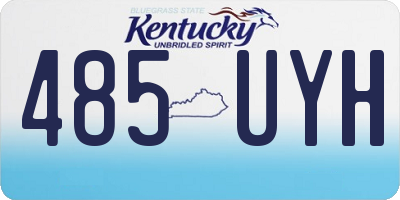 KY license plate 485UYH
