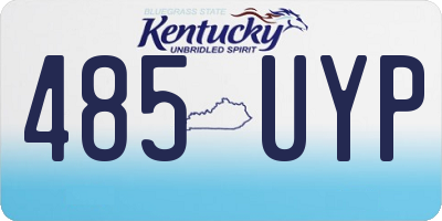 KY license plate 485UYP