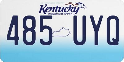 KY license plate 485UYQ