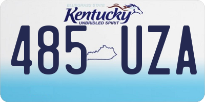 KY license plate 485UZA