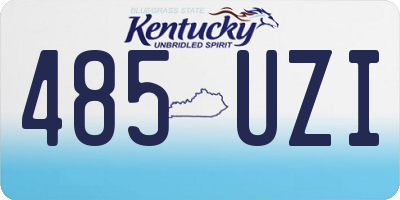 KY license plate 485UZI