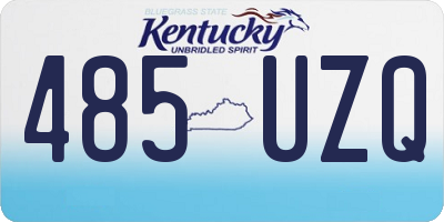 KY license plate 485UZQ