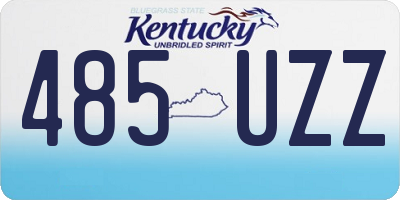 KY license plate 485UZZ