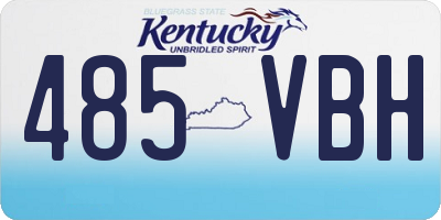 KY license plate 485VBH
