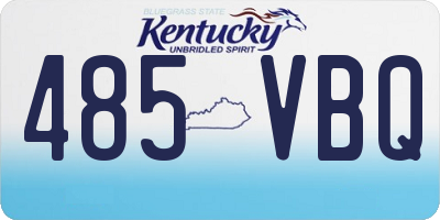 KY license plate 485VBQ