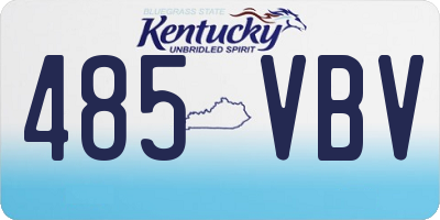 KY license plate 485VBV