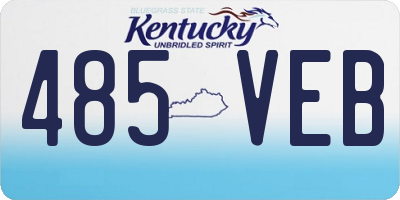 KY license plate 485VEB