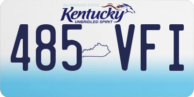 KY license plate 485VFI