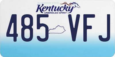 KY license plate 485VFJ
