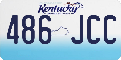 KY license plate 486JCC
