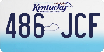 KY license plate 486JCF