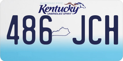 KY license plate 486JCH