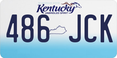 KY license plate 486JCK