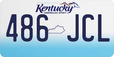 KY license plate 486JCL