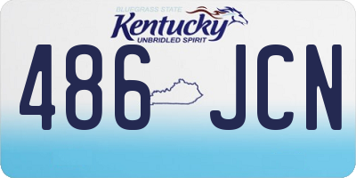 KY license plate 486JCN