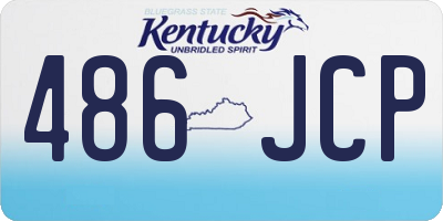 KY license plate 486JCP