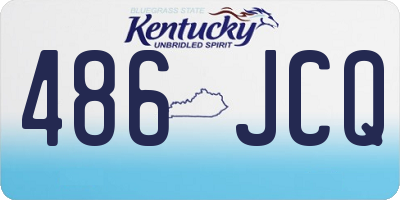 KY license plate 486JCQ