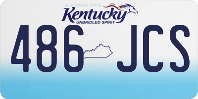 KY license plate 486JCS