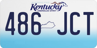 KY license plate 486JCT