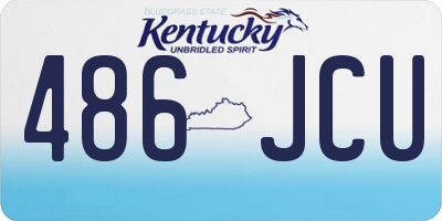 KY license plate 486JCU