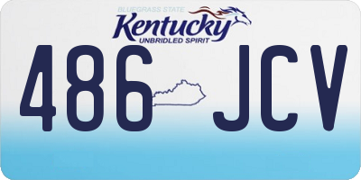 KY license plate 486JCV