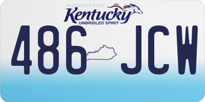 KY license plate 486JCW