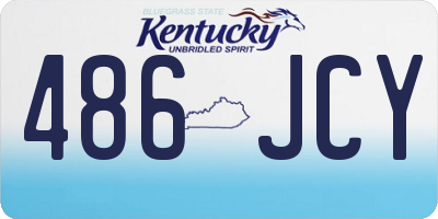 KY license plate 486JCY