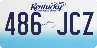 KY license plate 486JCZ