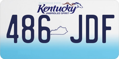 KY license plate 486JDF