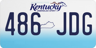 KY license plate 486JDG