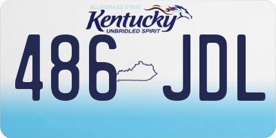 KY license plate 486JDL