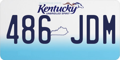 KY license plate 486JDM