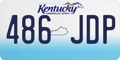 KY license plate 486JDP