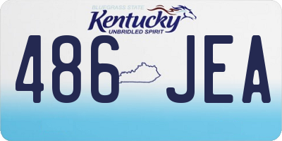 KY license plate 486JEA