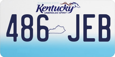 KY license plate 486JEB