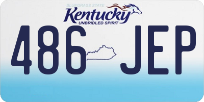 KY license plate 486JEP