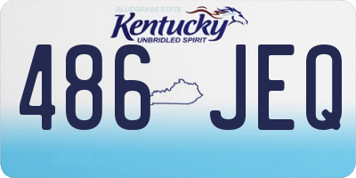 KY license plate 486JEQ