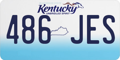 KY license plate 486JES