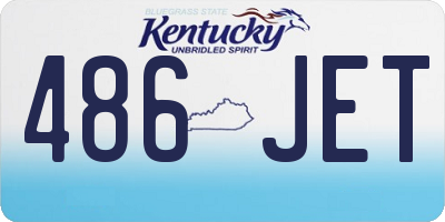 KY license plate 486JET