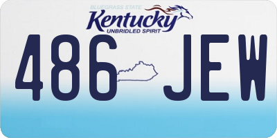 KY license plate 486JEW