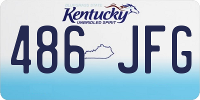 KY license plate 486JFG