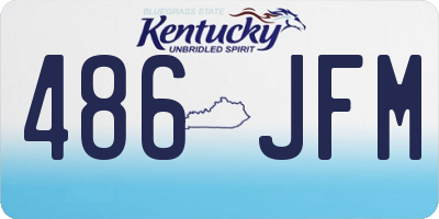 KY license plate 486JFM