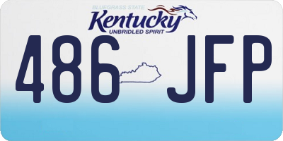 KY license plate 486JFP
