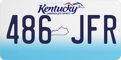 KY license plate 486JFR