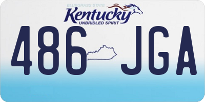 KY license plate 486JGA